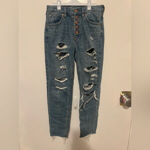 We The Free High Rise Distressed Denim Jeans